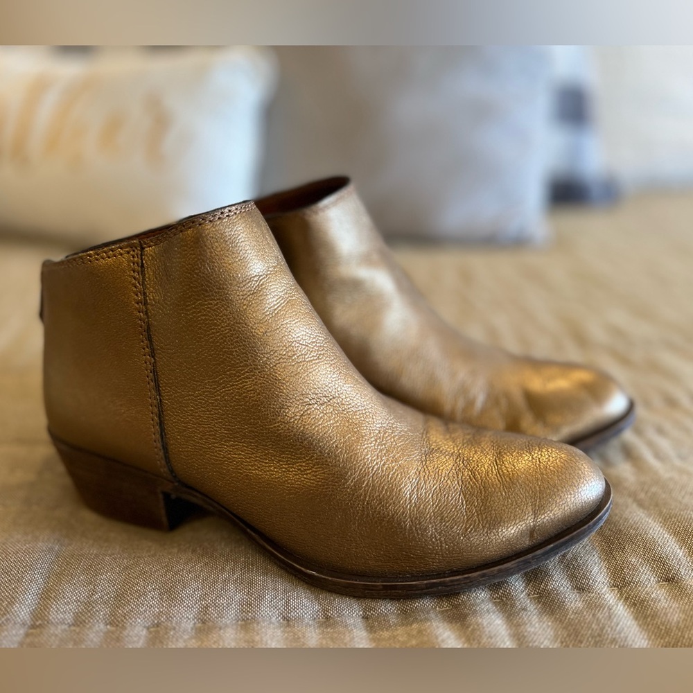 Lucky Brand Bronze Ankle Boots